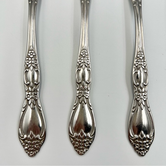 Vintage Oneida WMA Rogers Huntington Stainless Flatware Dinner Fork Set of 5 - Picture 2 of 10